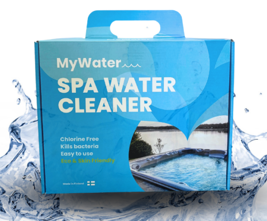 MyWater kotimainen kloorivapaa ulkoporealtaan vedenpuhdistusaine.